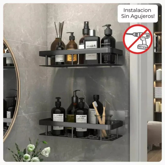 Estante Auto-adhesivo de Aluminio Para Baño